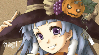 Cartoon character hat pumpkin message - rayonism free wallpaper for desktop