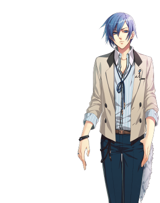 Man blue hair suit runway - his lapel free wallpaper