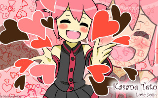 Girl pink hair hearts hands - heart free wallpaper