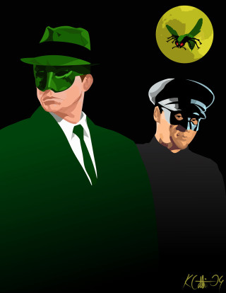 Two men green suits hats - alton tobey free wallpaper