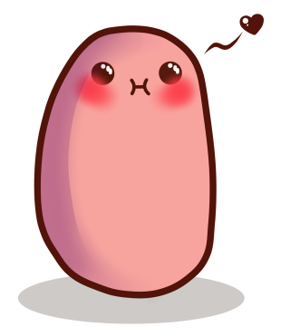 Pink cartoon character red nose - derf free wallpaper