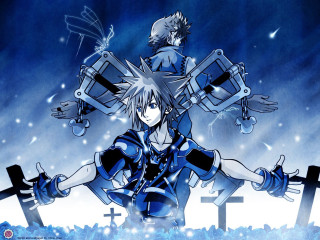 Anime character sword cross shoulder - a cross free wallpaper