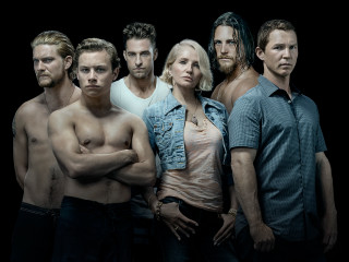 Men group black background woman - andrew bell free wallpaper