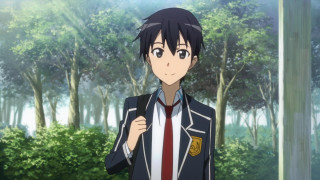 Man suit tie trees bushes - a backpack free wallpaper
