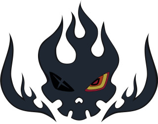 Black demon red eyes yellow - red eye free wallpaper