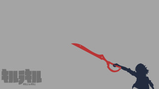 Woman holding giant red scissors - the other hand free wallpaper