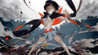 Woman costume rain arms outstretched - chen hong free wallpaper