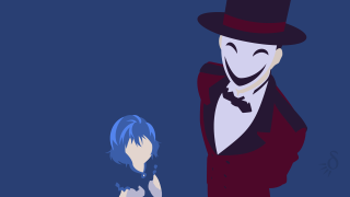 Man top hat woman dress 3 - flat color free wallpaper