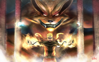 Demon flames smoke blonde fangs - demonish free wallpaper