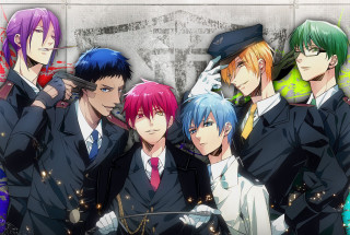Anime characters colorful hair glasses 4 - their head free wallpaper