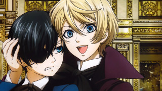 Anime hugging boys golden wall - golden free wallpaper