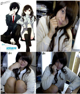 Girl poses tie white shirt - a poster free wallpaper