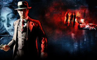 Man suit hat gun painting - a painting of a woman free wallpaper