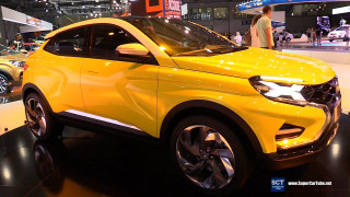 Yellow car showroom people woman - viennese actionism free wallpaper