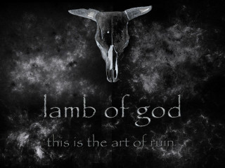 Bull skull black white lamb - dark art free wallpaper for desktop