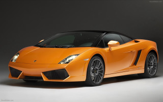Orange sports car dark room 13 - nice free wallpaper