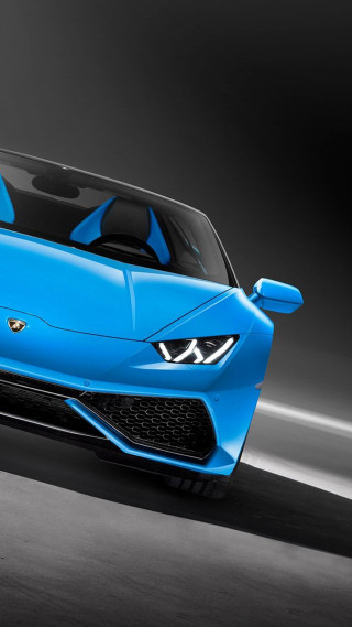 Blue sports car studio photo - free 3d render wallpaper