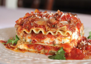 Lasagna plate sauce parsley fork - anthony angarola free wallpaper