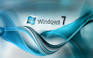 Blue wave windows7 logo windows7 - a blue wave free wallpaper