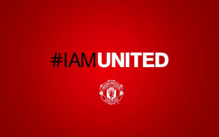 Red background i am united 2 - a red background free wallpaper for desktop