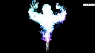Smokey figure stick dark black - vfx free wallpaper