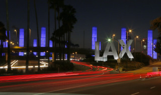 City street lax nighttime lights - edward ruscha free wallpaper