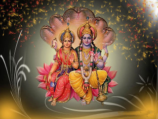 Divine deities lotus gold fireworks - gold accent free wallpaper
