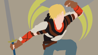 Man sword green arrow digital - flat color free wallpaper