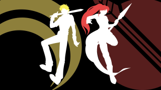 Man woman sword red hair - a red hair free wallpaper