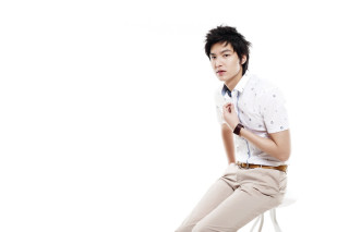 Man sitting chair hands folded 5 - his shirt free wallpaper