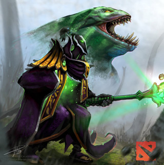 Green purple dragon green light - its mouth free wallpaper