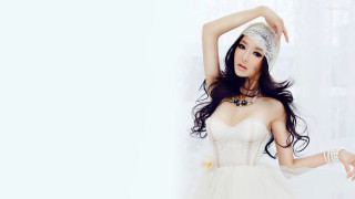 Woman white dress bun headband - a white dress free wallpaper