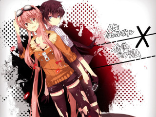 Anime couple characters white background 6 - concept art free wallpaper