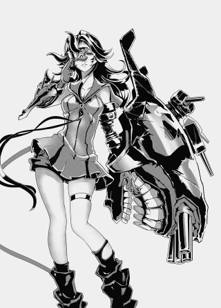Woman motorcycle man background drawing - eizan kikukawa free wallpaper