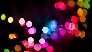 Blurry lights night dark photo - a blurry photo of a bunch free wallpaper