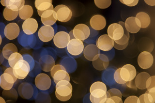 Blurry blue yellow background circles 2 - circle of light free wallpaper