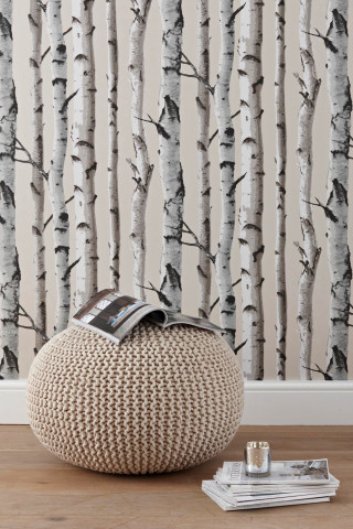 White stool book wall tree - a book free wallpaper