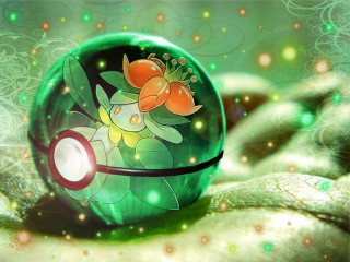 Green glass flower hand macro - macro art free wallpaper