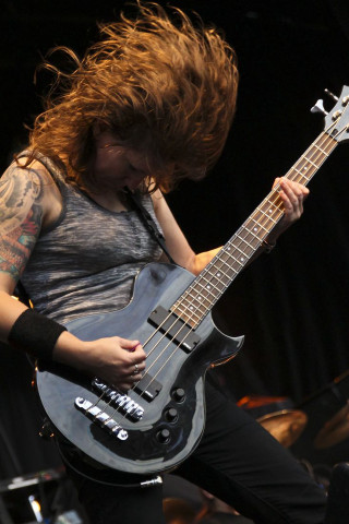 Man long hair guitar concert - concept art free wallpaper
