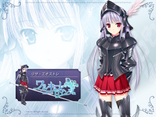 Anime character sword dress short - a background free wallpaper