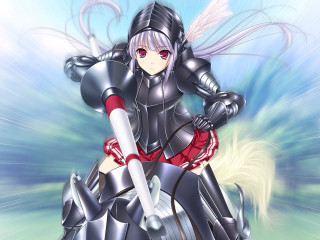 Futuristic woman motorcycle wings sword - wing free wallpaper for desktop
