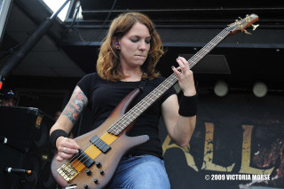 Woman playing guitar stage music - a guitar free wallpaper