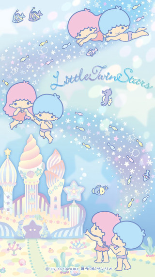 Cartoon character castle stars sky - a castle in the background free wallpaper