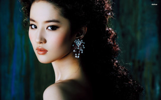 Woman long hair elegant porcelain - porcelain skin free wallpaper