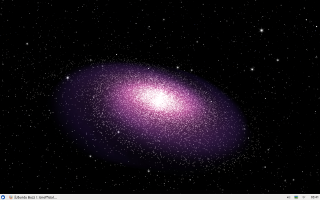 Purple object black sky stars - galaxy free wallpaper