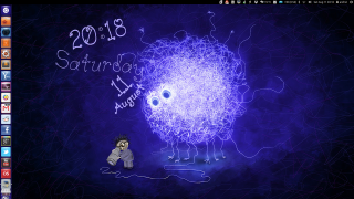 Computer screen cartoon character purple - a computer screen free wallpaper