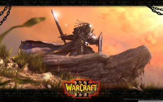 Man sword log field sunset - a sunset behind free wallpaper