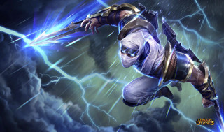 Video game character lightning background - a character in a video game free wallpaper