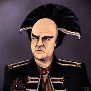 Man weird hair uniform portrait - his face free wallpaper