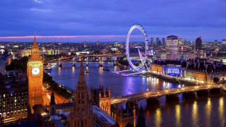 City night ferris wheel bridge 5 - christopher wren free wallpaper